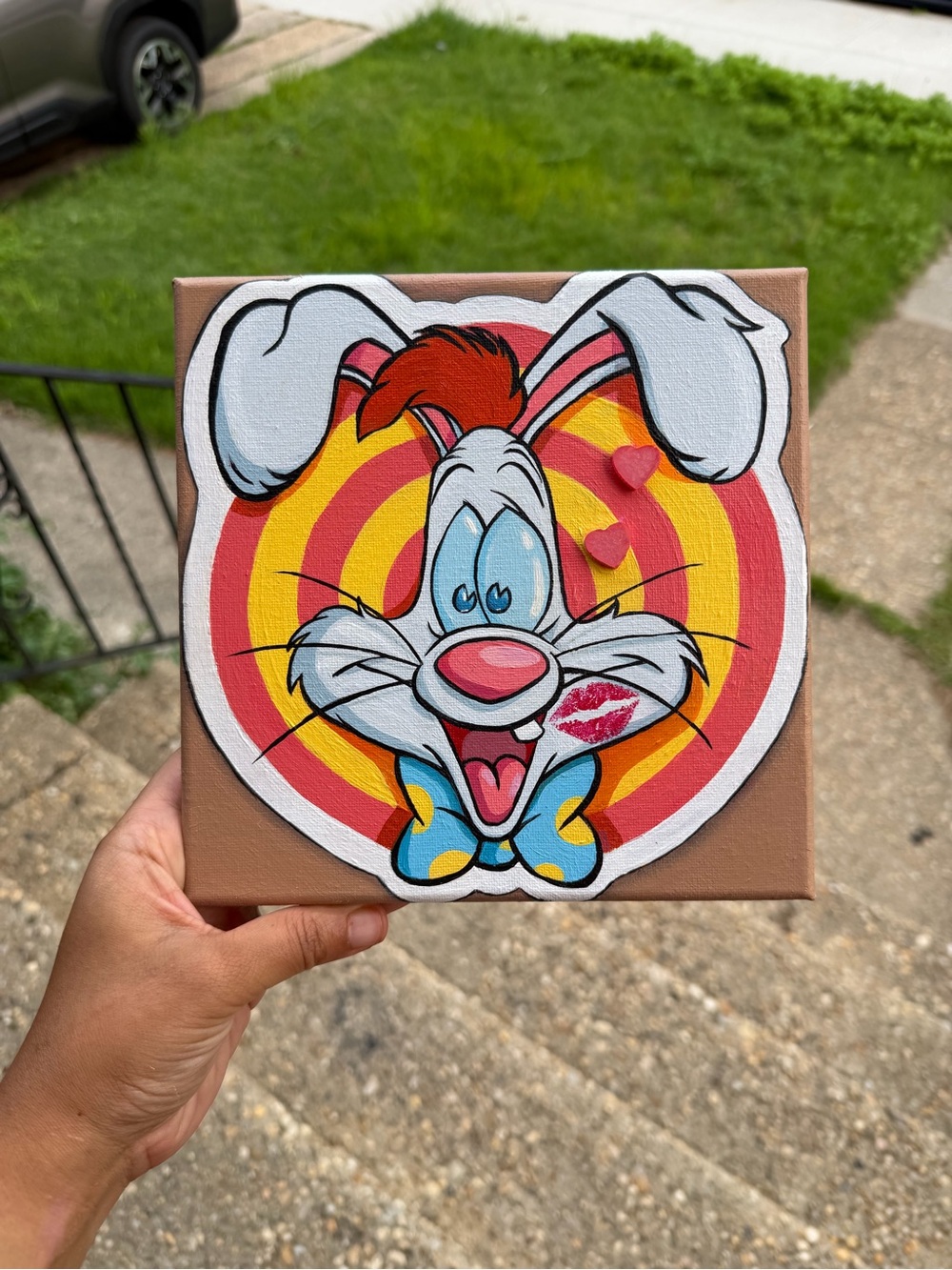 Handmade Roger rabbit painting